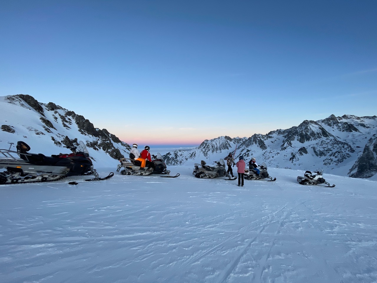 Randonnée motoneige Pyrénées